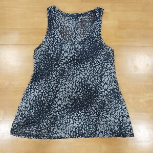 GAP Black and Gray Patterned Tank Top